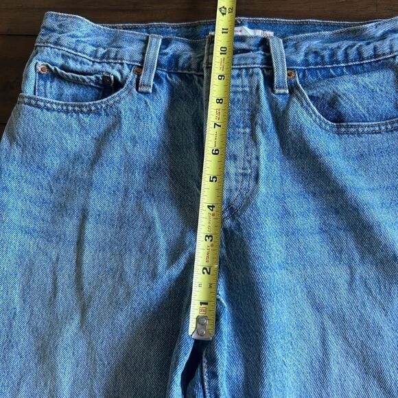 Levi’s Premium Wedgie Raw Hem Button Fly High Rise Straight Leg Jeans Size 27 - Picture 4 of 14